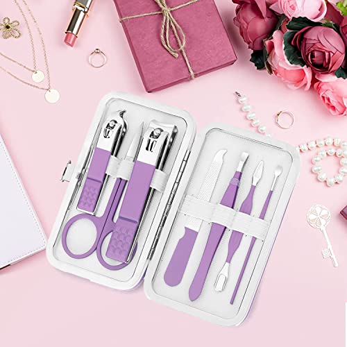 Manicure set Men Personal Care Tools Accessories Finger and Toe Nail Clippers Kit Professional Manicure Pedicure Kit With Travel Case Nail Grooming Kit Present for Men Husband Boyfriend Parent