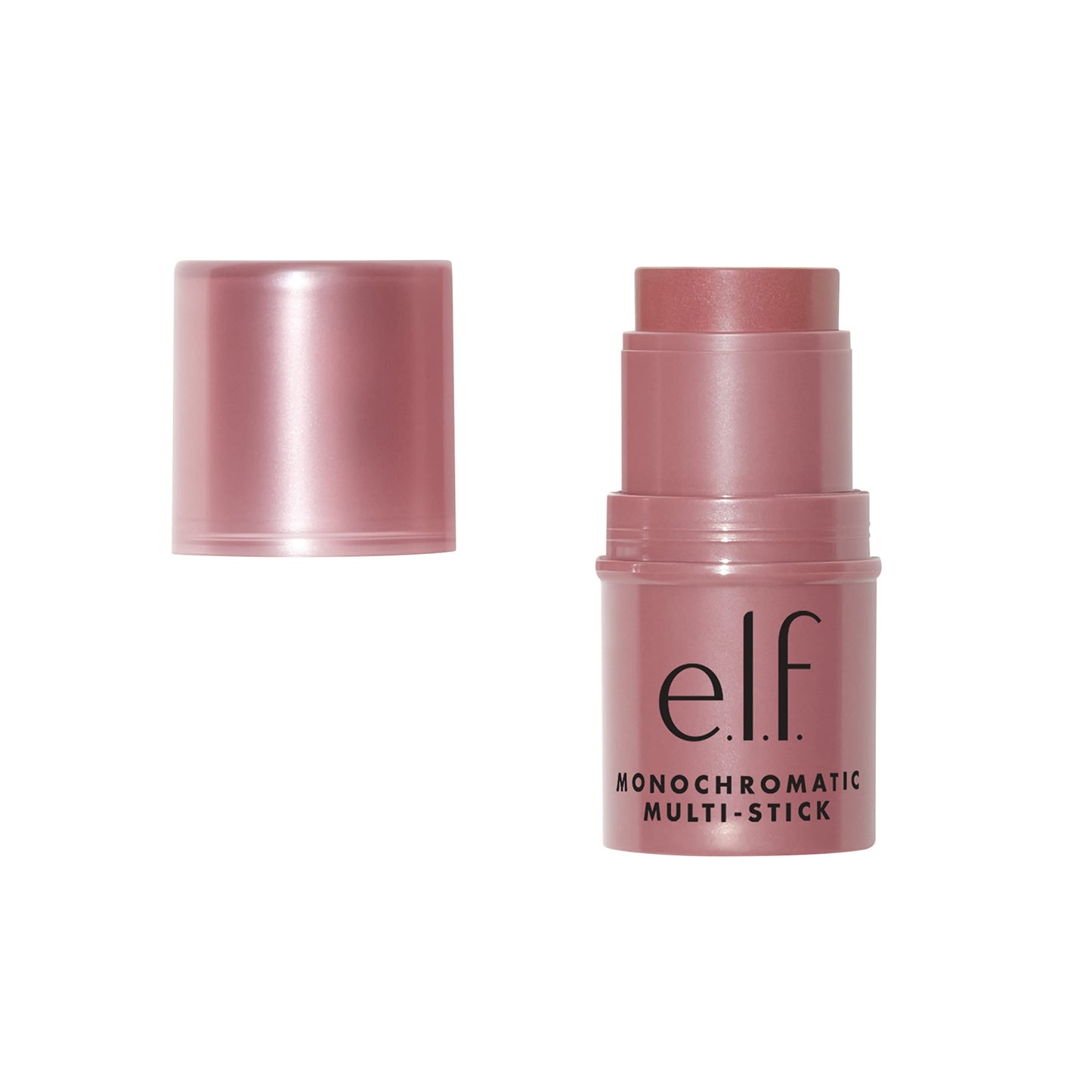 e.l.f. Monochromatic Multi Stick, Travel-Sized Luxuriously Creamy & Blendable Color For Eyes, Lips & Cheeks, Vegan & Cruelty-Free, Glimmering Guava, 0.17 Oz