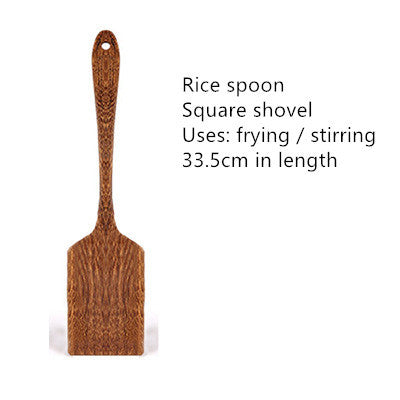 Non-stick cooking special wooden spatula