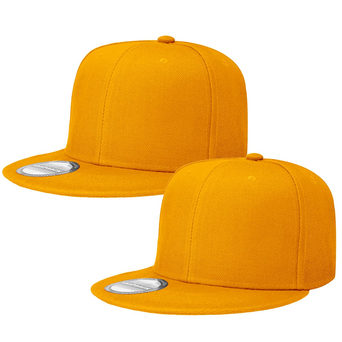 Classic Snapback Hat Cap Hip Hop Style Flat Bill Blank Solid Color Adjustable Size