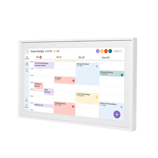 Skylight Calendar: 15 inch Digital Calendar & Chore Chart, Smart Touchscreen Interactive Display for Family Schedules - Wall Mount Included