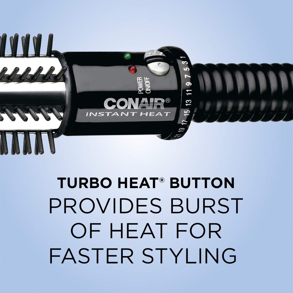 Conair Instant Heat Curling Iron Brush, 3/4-Inch Barrel - For Use On Short Hair