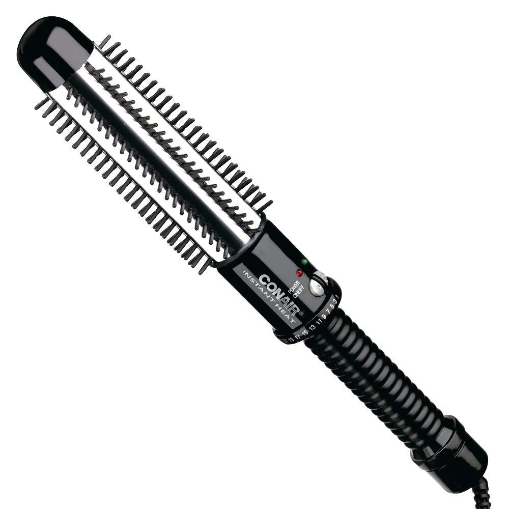 Conair Instant Heat Curling Iron Brush, 3/4-Inch Barrel - For Use On Short Hair