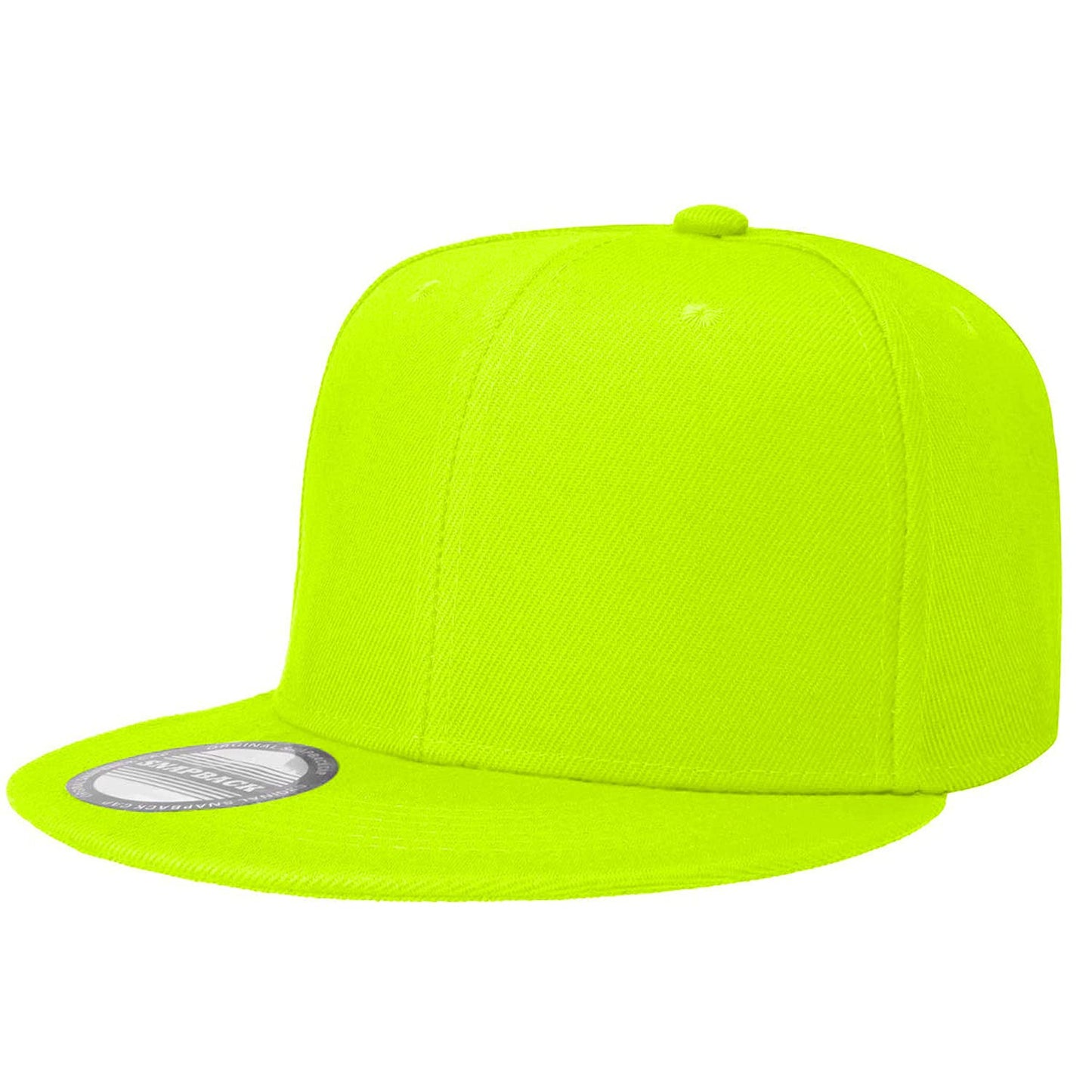 Classic Snapback Hat Cap Hip Hop Style Flat Bill Blank Solid Color Adjustable Size