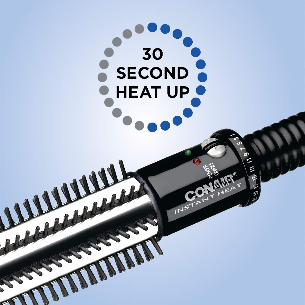 Conair Instant Heat Curling Iron Brush, 3/4-Inch Barrel - For Use On Short Hair