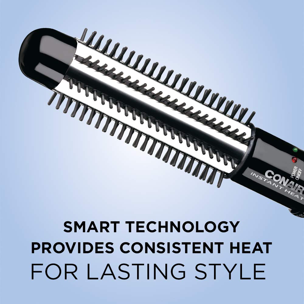 Conair Instant Heat Curling Iron Brush, 3/4-Inch Barrel - For Use On Short Hair