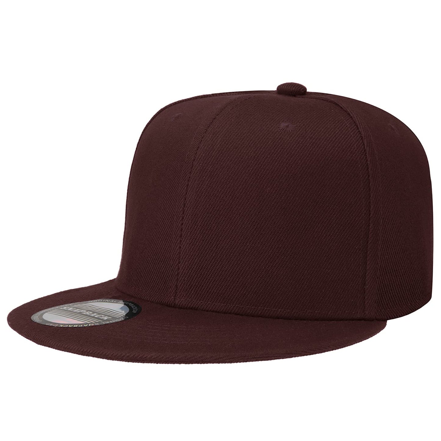 Classic Snapback Hat Cap Hip Hop Style Flat Bill Blank Solid Color Adjustable Size