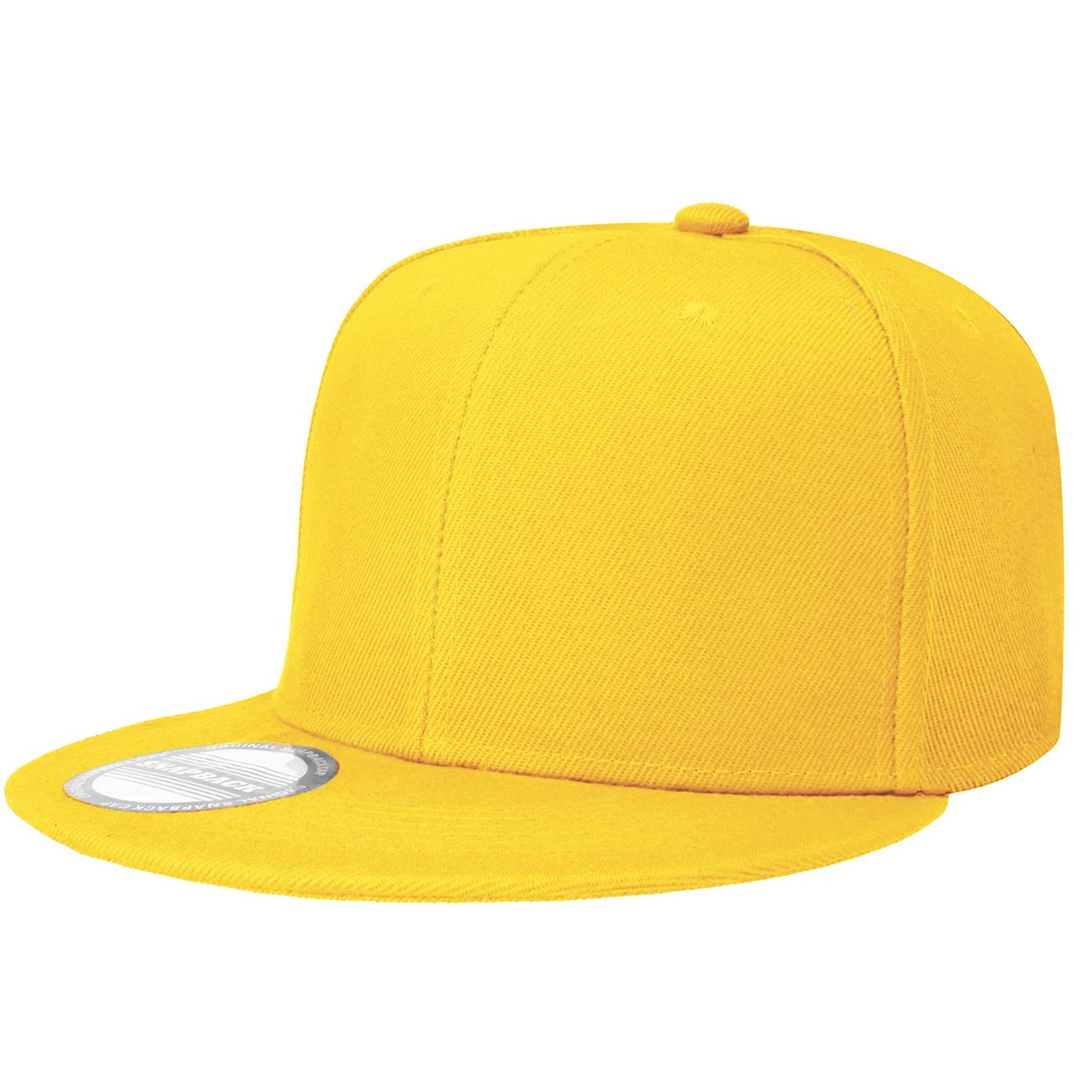 Classic Snapback Hat Cap Hip Hop Style Flat Bill Blank Solid Color Adjustable Size