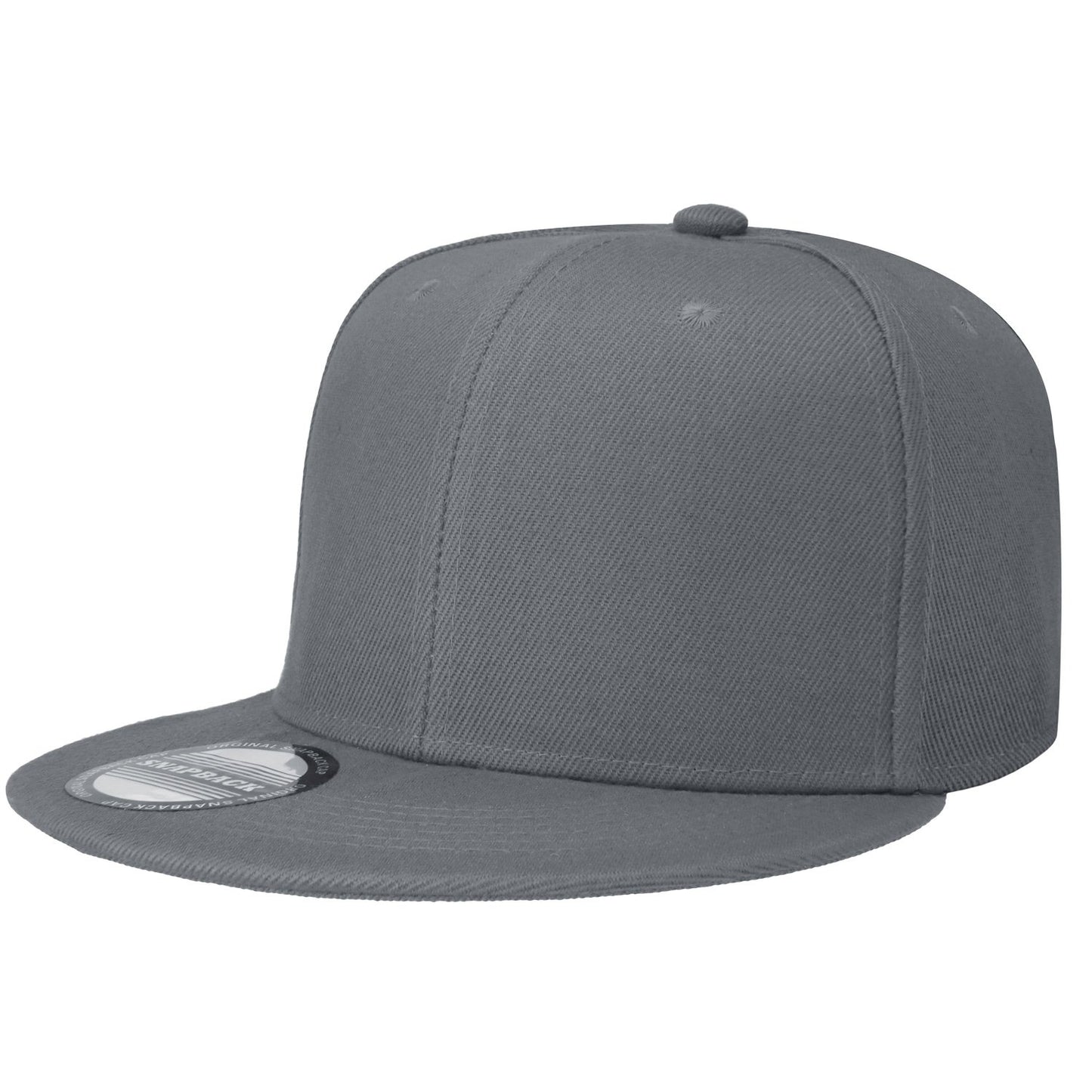 Classic Snapback Hat Cap Hip Hop Style Flat Bill Blank Solid Color Adjustable Size