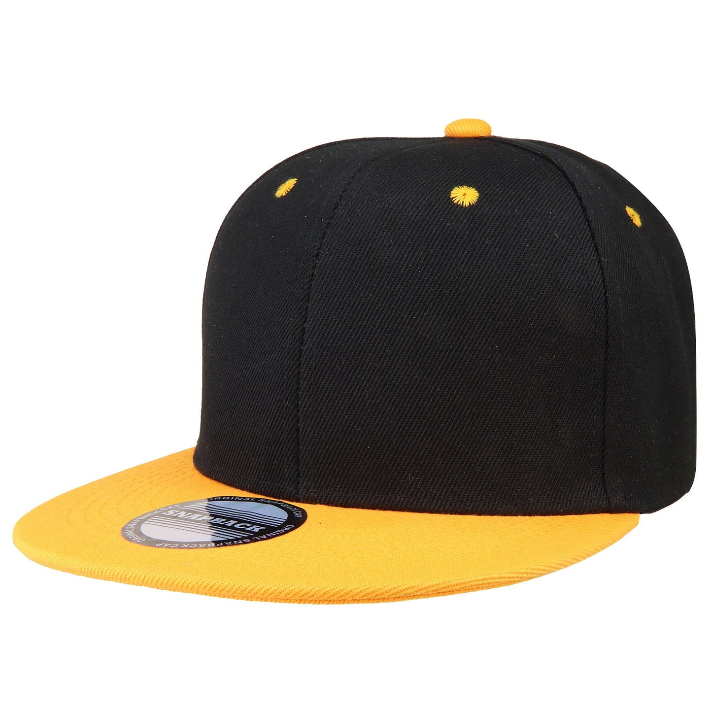 Classic Snapback Hat Cap Hip Hop Style Flat Bill Blank Solid Color Adjustable Size