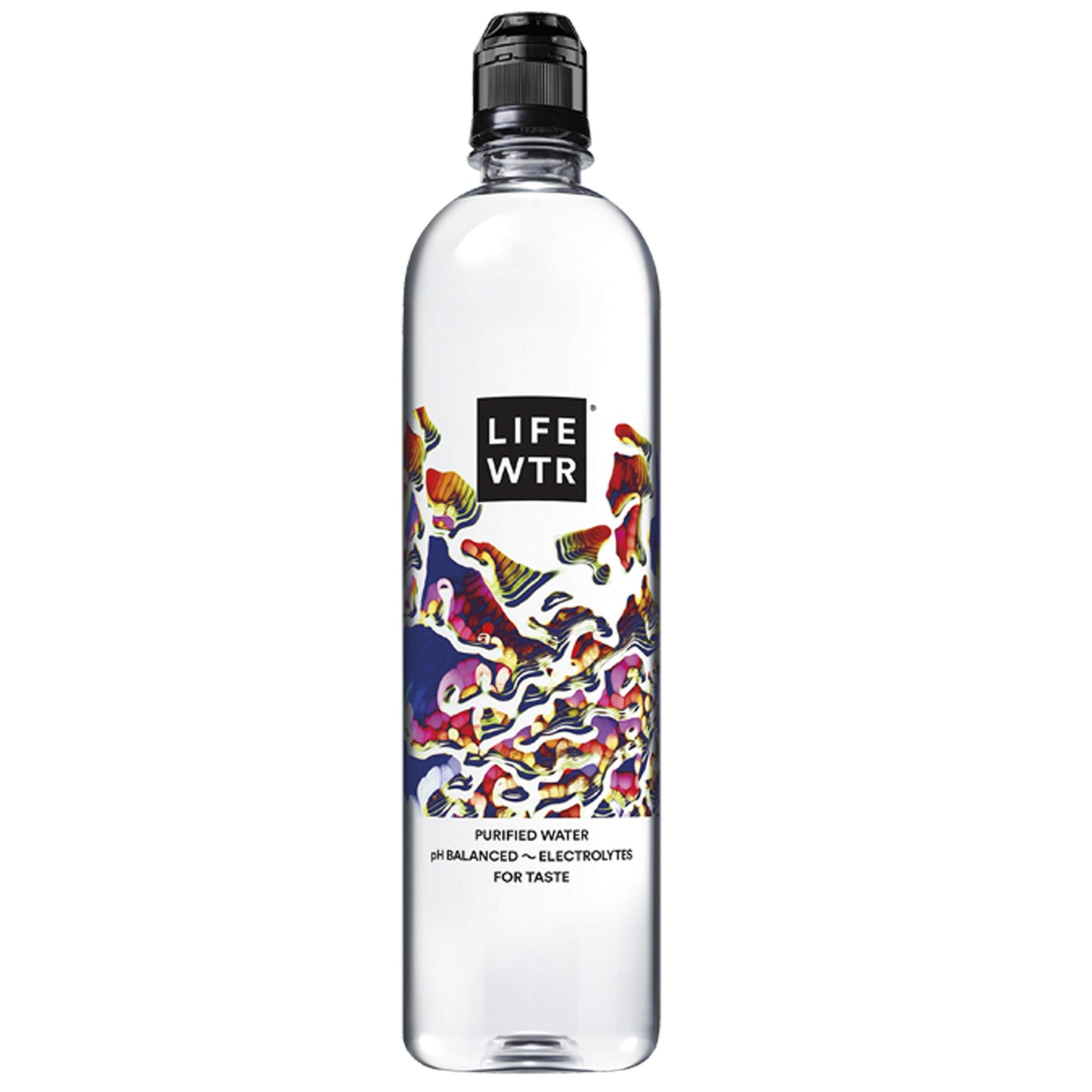 LIFEWTR Premium Purified Water pH Balanced with Electrolytes, 100% recycled plastic bottles, 16.9 Fl Oz Bottles, 500ml (Pack of 12)