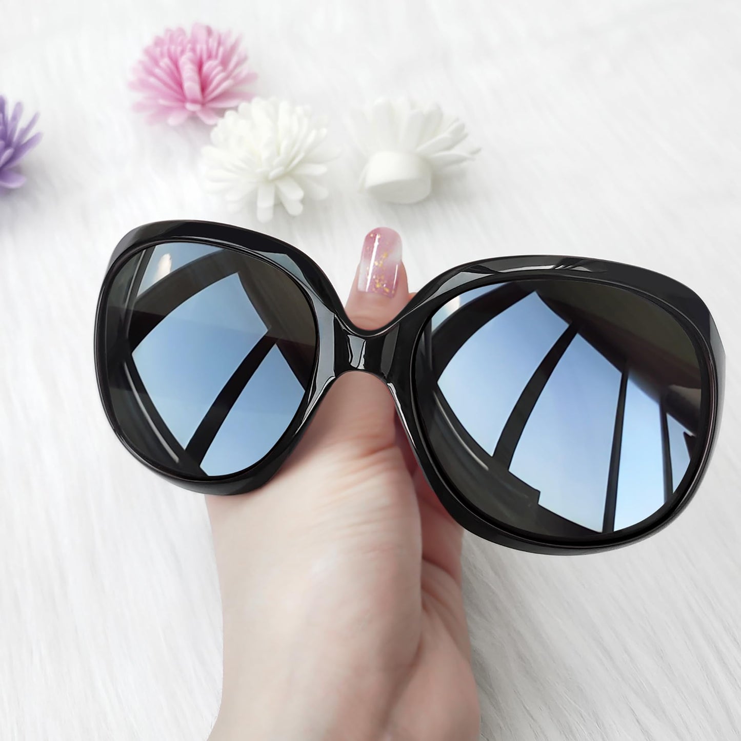 Joopin Oversized Sunglasses Womens Trendy Polarized Large Driving Sun Glasses Ladies UV Protective Big Sunnies Shades