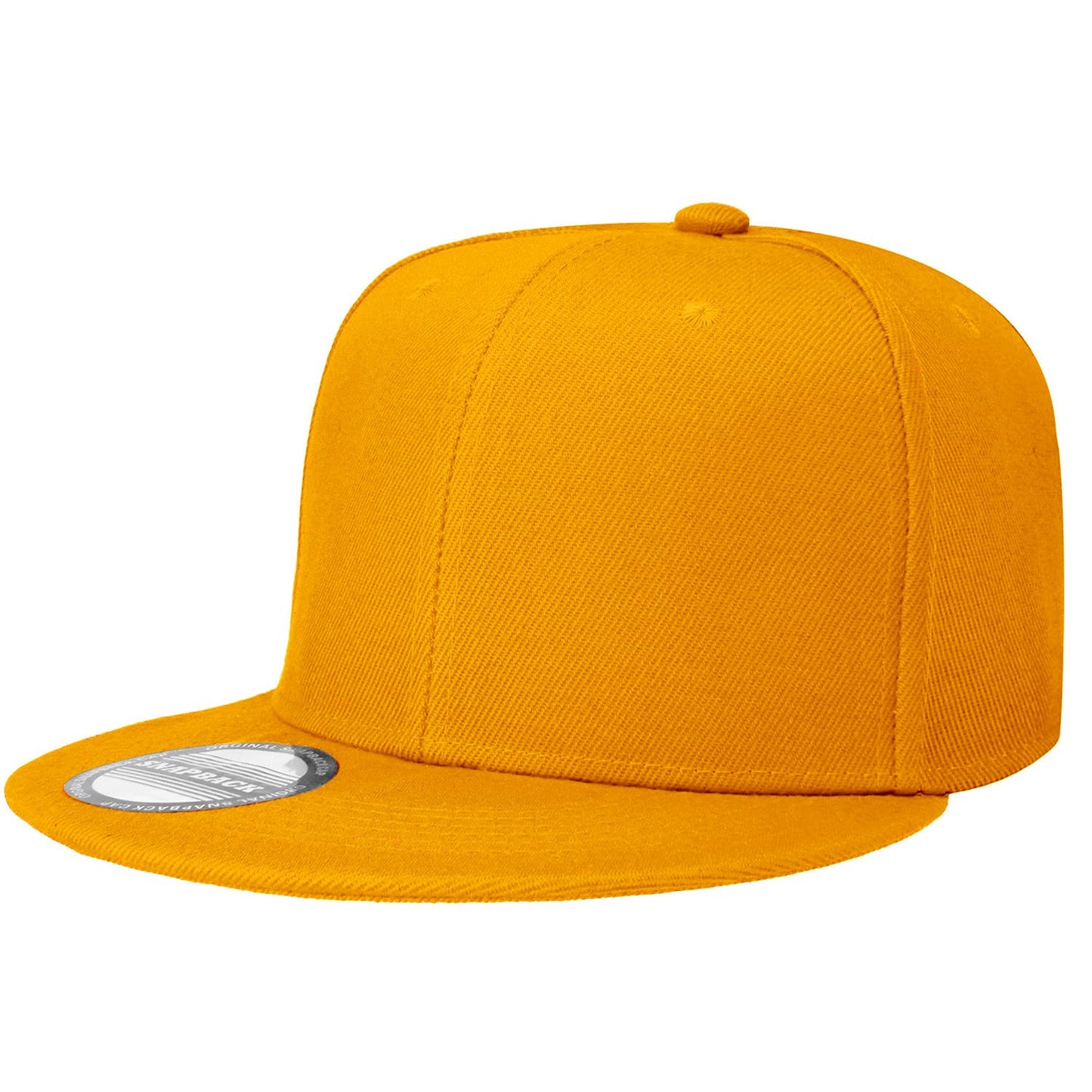 Classic Snapback Hat Cap Hip Hop Style Flat Bill Blank Solid Color Adjustable Size