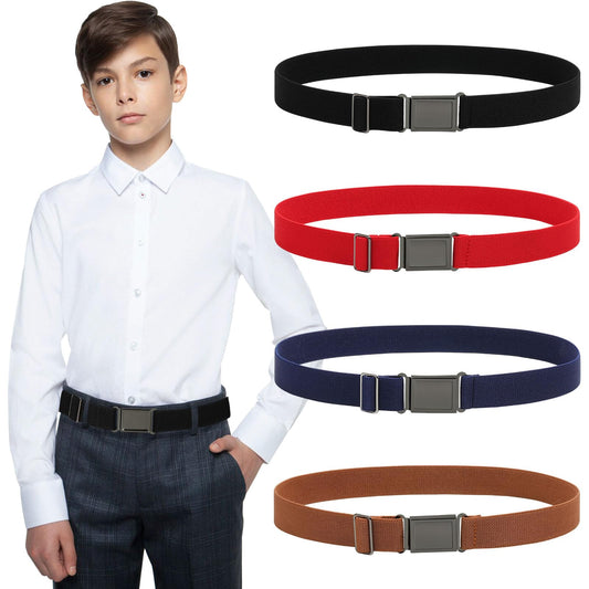 Kajeer Magnetic Boys Belt, Adjustable Elastic Kids Belts for Boys Girl with Magnetic Buckle