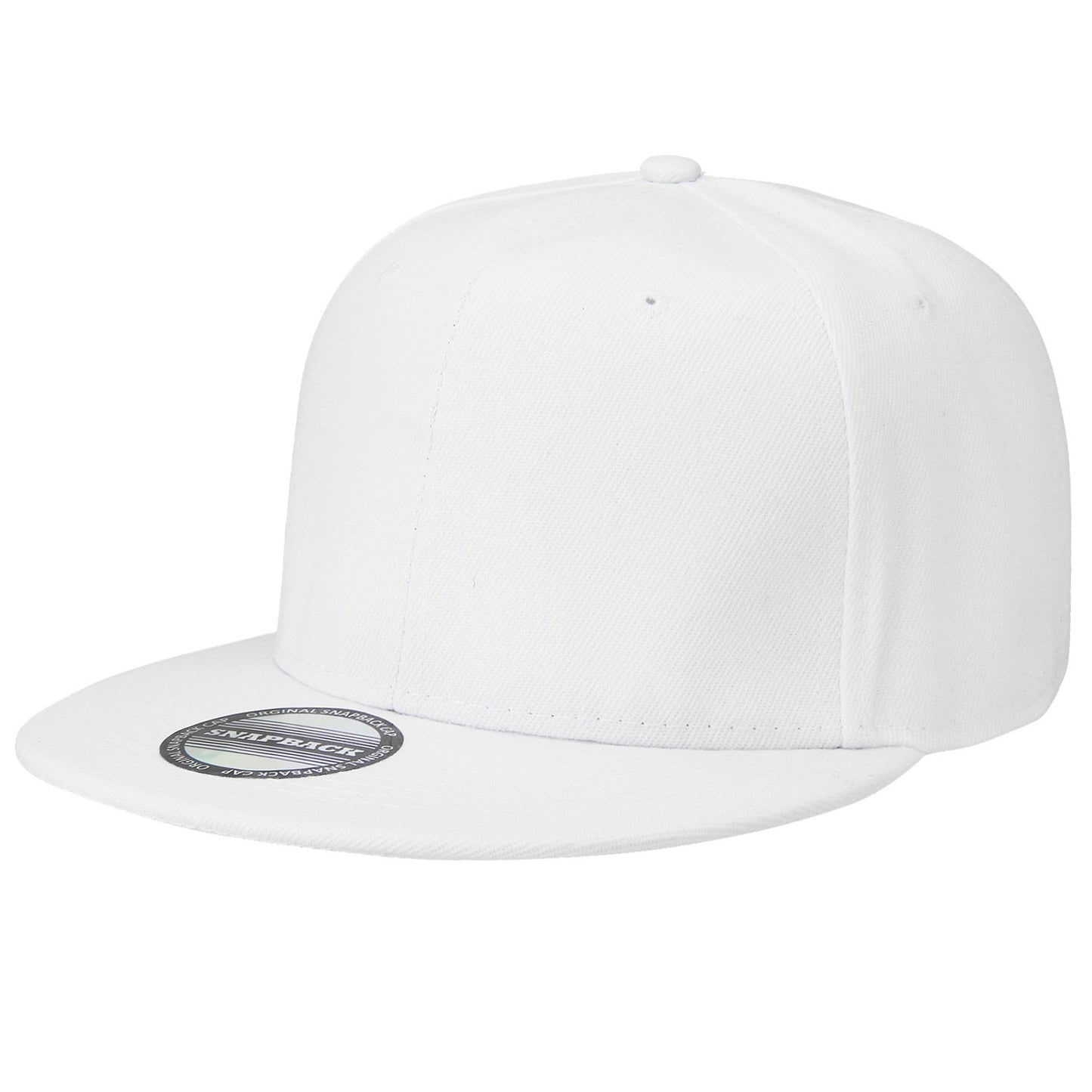 Classic Snapback Hat Cap Hip Hop Style Flat Bill Blank Solid Color Adjustable Size