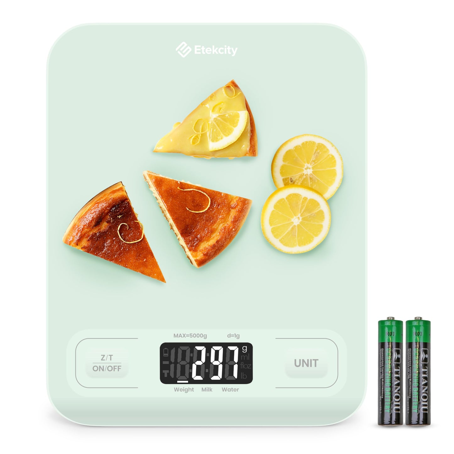 Etekcity Food Kitchen Scale, Digital Grams and Ounces for Weight Loss, Baking, Cooking, Keto and Meal Prep, LCD Display, Medium, 304 Stainless Steel