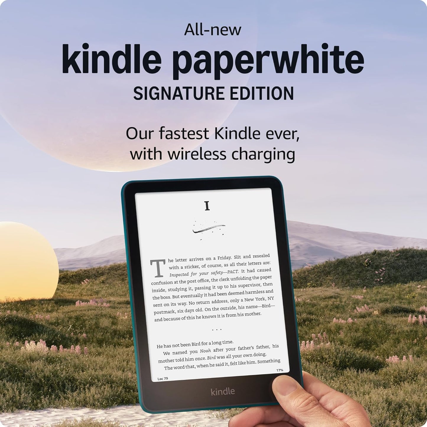 All-new Amazon Kindle Paperwhite Signature Edition (32 GB) – Our fastest Kindle with auto-adjusting front light, wireless charging, and weeks of battery life – Metallic Black