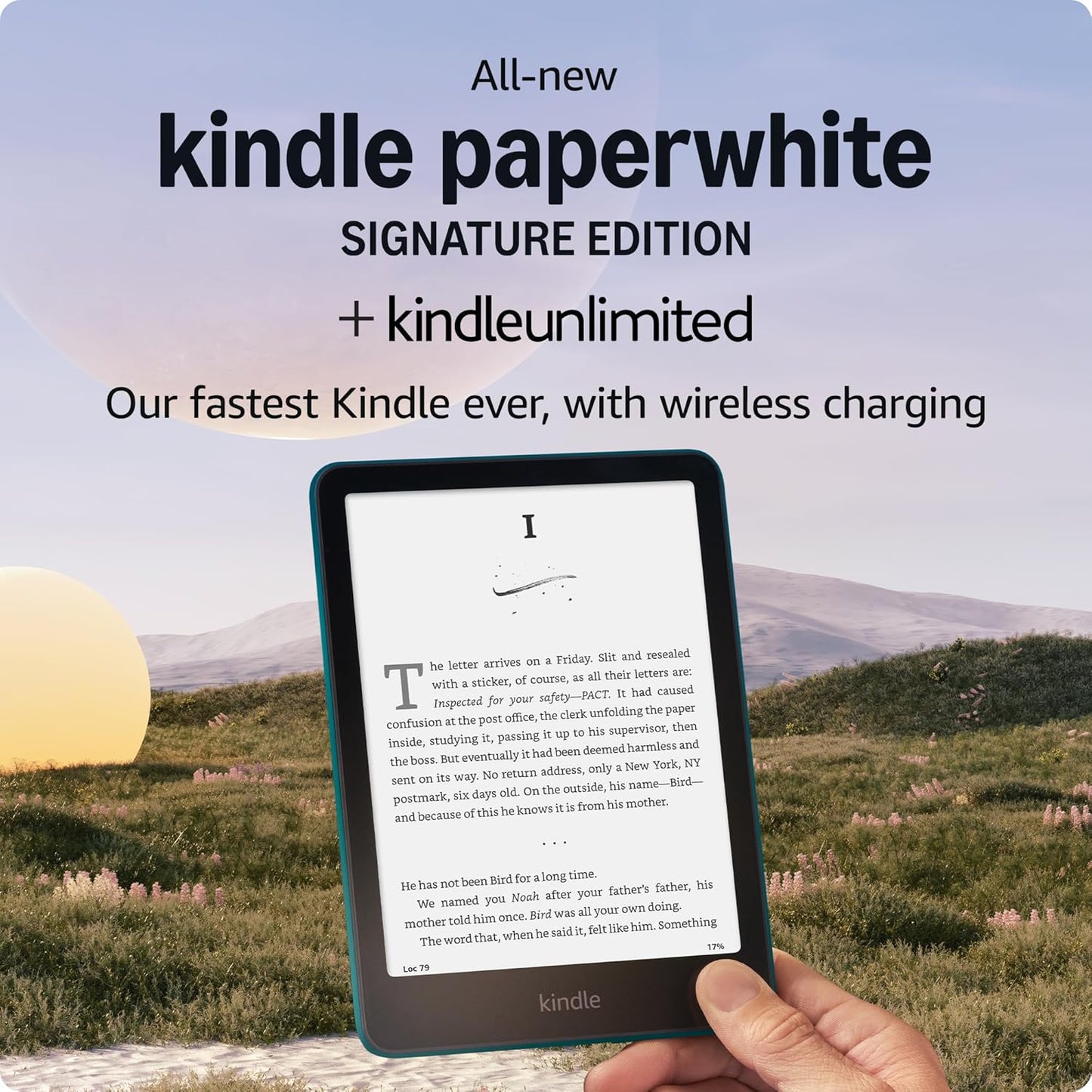 All-new Amazon Kindle Paperwhite Signature Edition (32 GB) – Our fastest Kindle with auto-adjusting front light, wireless charging, and weeks of battery life – Metallic Black