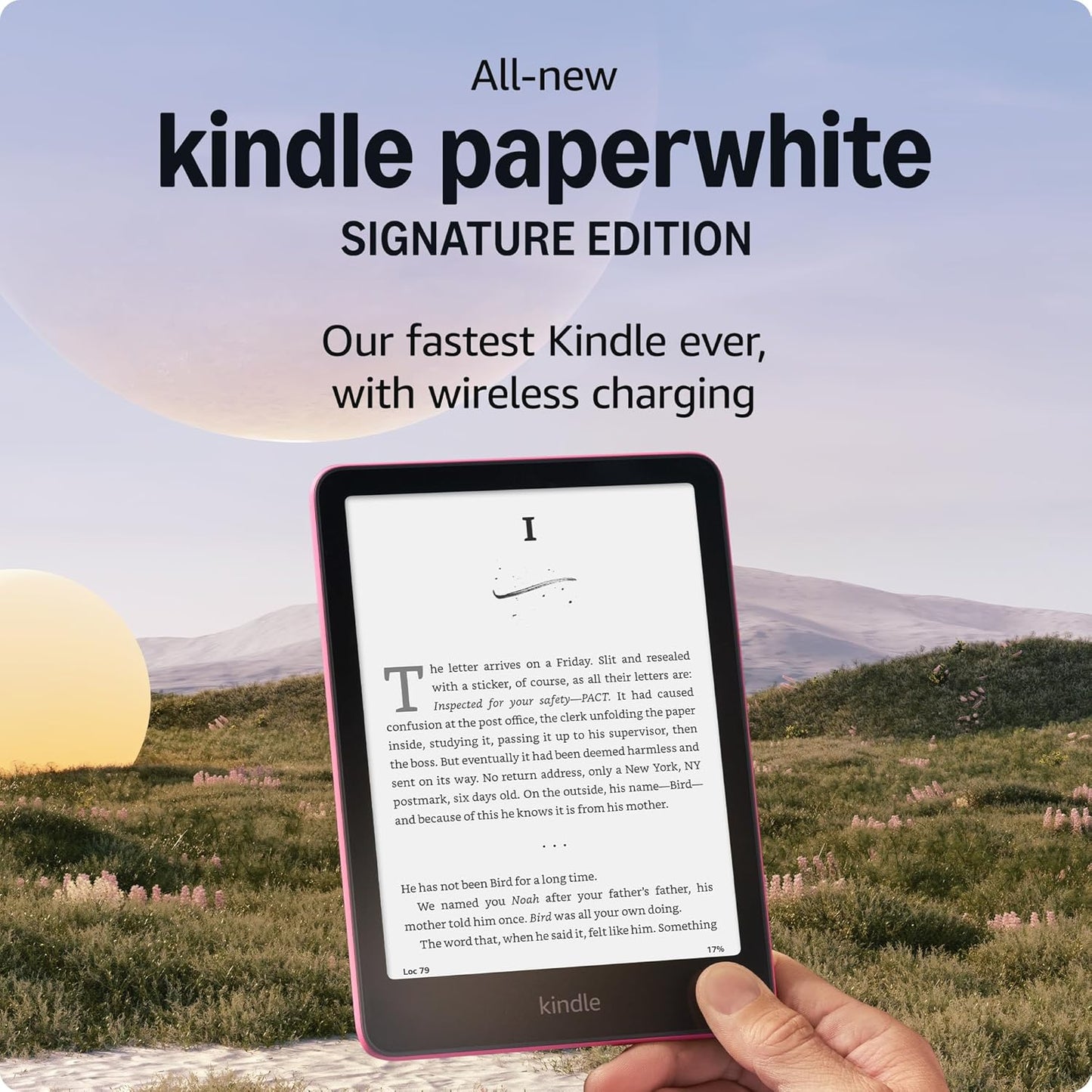 All-new Amazon Kindle Paperwhite Signature Edition (32 GB) – Our fastest Kindle with auto-adjusting front light, wireless charging, and weeks of battery life – Metallic Black