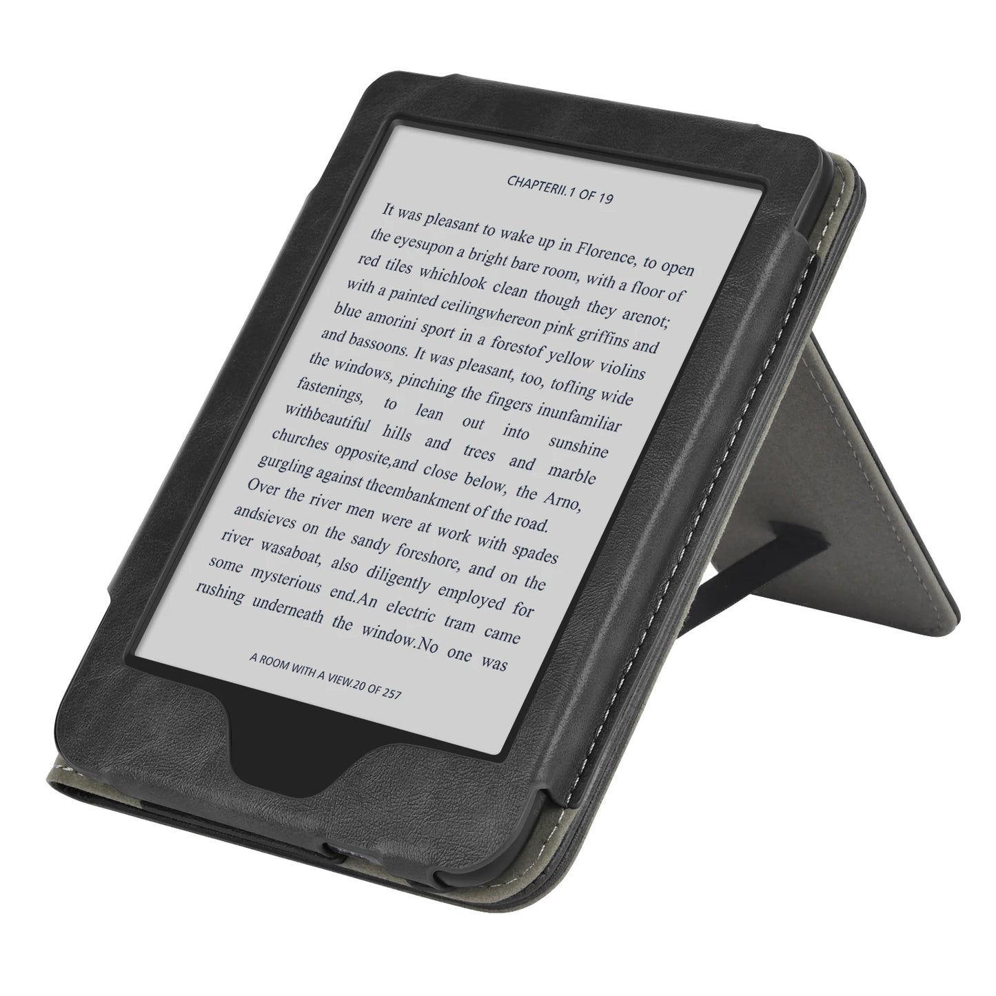 For Kobo Clara BW / Colour/ 2E Case with Hand Strap Stand Holder Card Slot 6 inch Leather Cover Ebook N365 N367 2024 N506 Funda