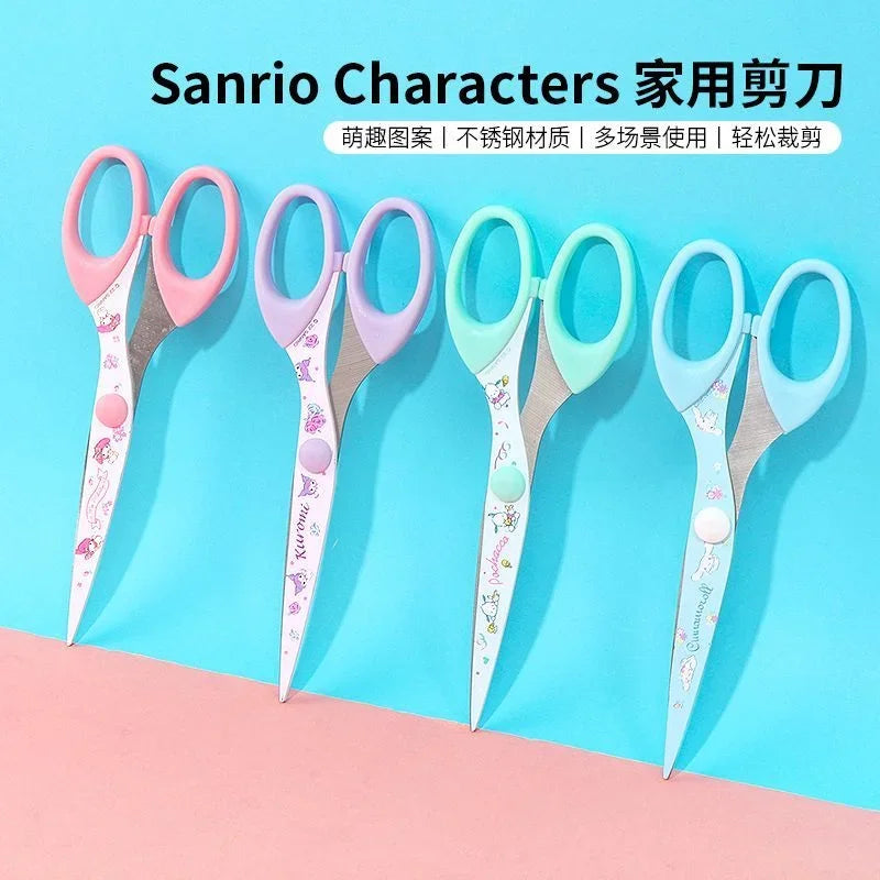 sanrio series Cinnamoroll Pochacco Kuromi My melody scissors cute cartoon male and female students art scissors homework office