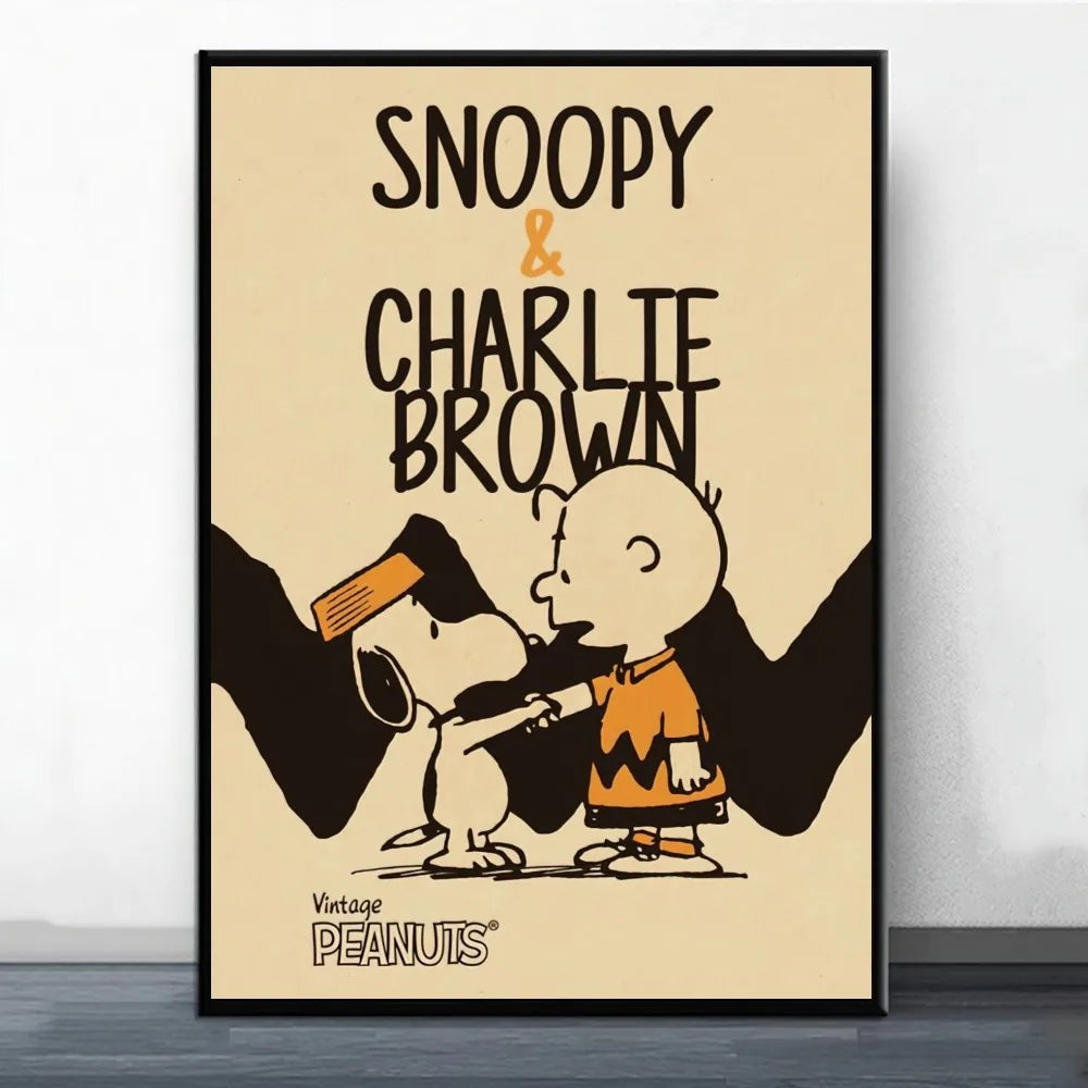 MINISO Snoopy Poster Painting Wall Pictures For Living Room Decor Sticker