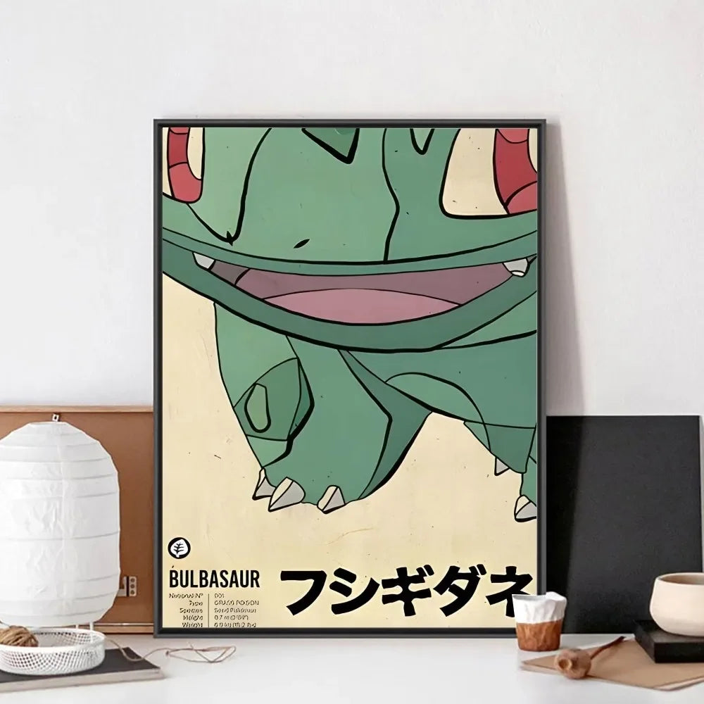 Anime Cartoon Figure Poster No Framed Poster Kraft Club Bar Paper Vintage Poster Wall Art Painting Bedroom Study Stickers