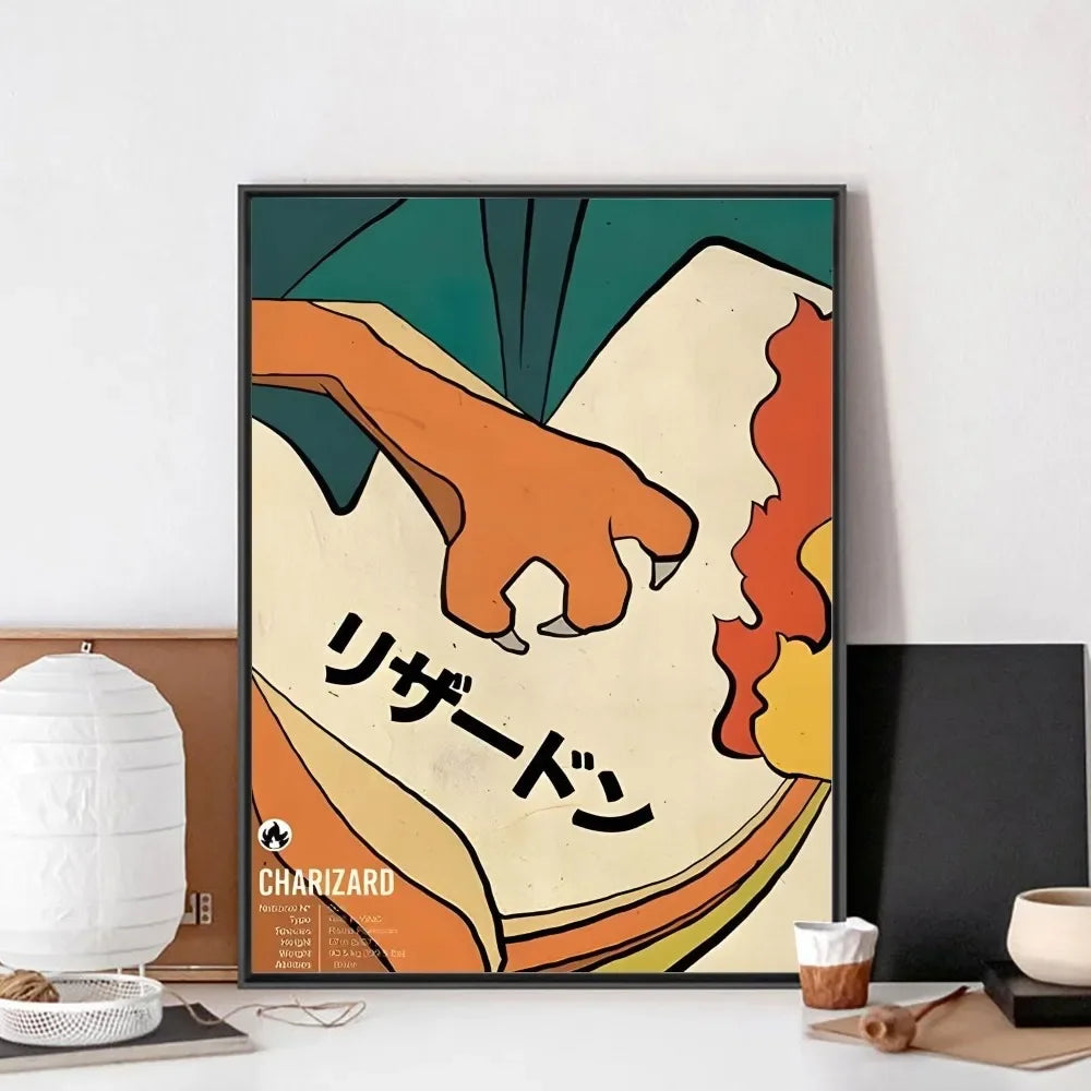 Anime Cartoon Figure Poster No Framed Poster Kraft Club Bar Paper Vintage Poster Wall Art Painting Bedroom Study Stickers