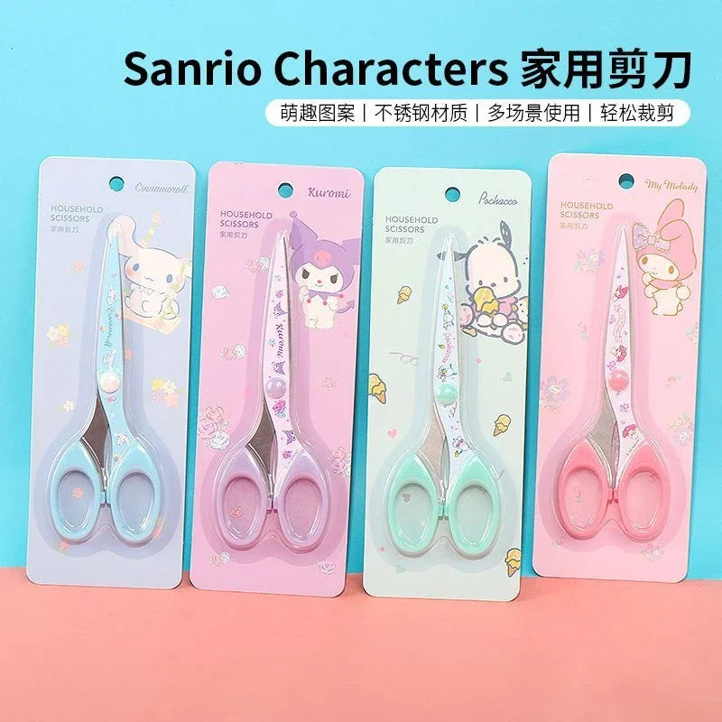 sanrio series Cinnamoroll Pochacco Kuromi My melody scissors cute cartoon male and female students art scissors homework office