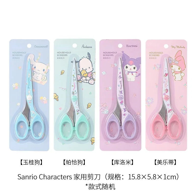 sanrio series Cinnamoroll Pochacco Kuromi My melody scissors cute cartoon male and female students art scissors homework office