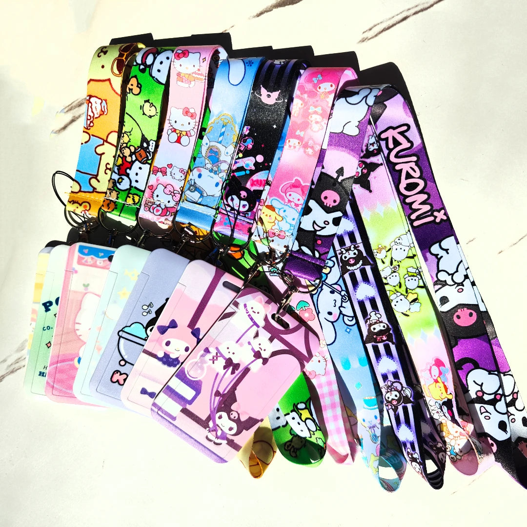 Wholesale Anime Movie  Lanyard For Keys Chain Credit Card Cover Pass Mobile Phone Charm Straps ID Badge Holder Key Accessories