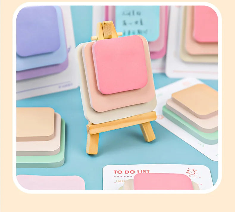 Multicolor Memo Pad 3 Size Adhesive Notepad Decal Scrapbooking DIY Diary Sticky Note Office School Supplies Kawaii Stationery