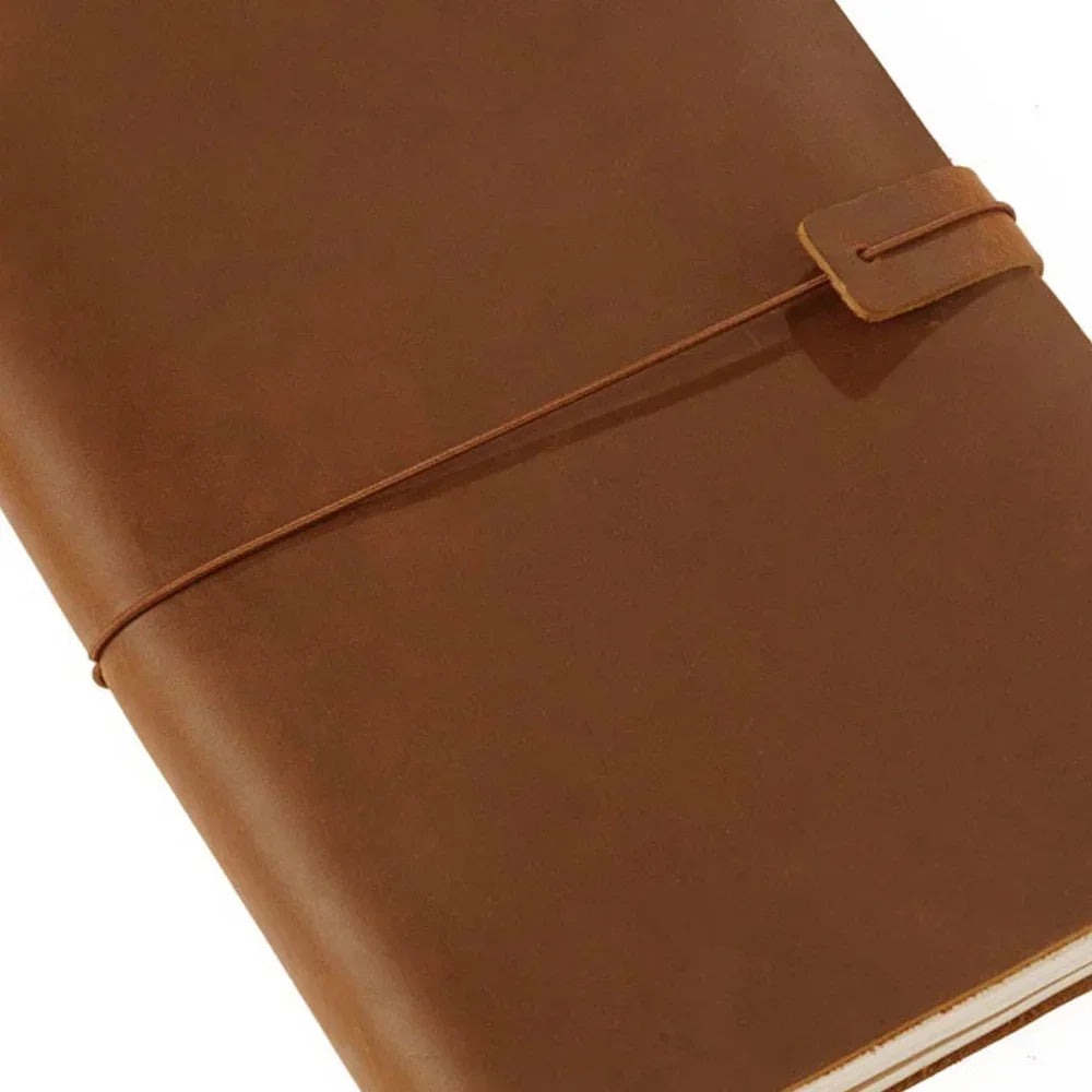 Moterm Hot Sale 100% Genuine Leather Notebook Handmade Vintage Cowhide Diary Journal Sketchbook Planner TN Travel Notebook Cover