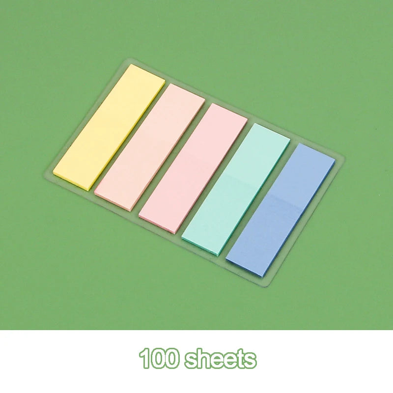 200sheets Sticky Tabs Sticky Notes Index Tabs Page Markers Memo Pad Stickers Notepad Book Annotation Office School Cute Supplies