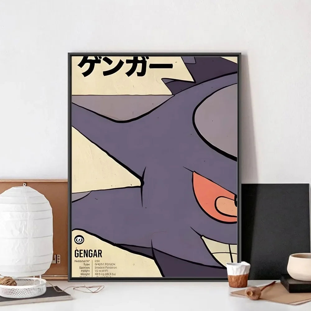 Anime Cartoon Figure Poster No Framed Poster Kraft Club Bar Paper Vintage Poster Wall Art Painting Bedroom Study Stickers