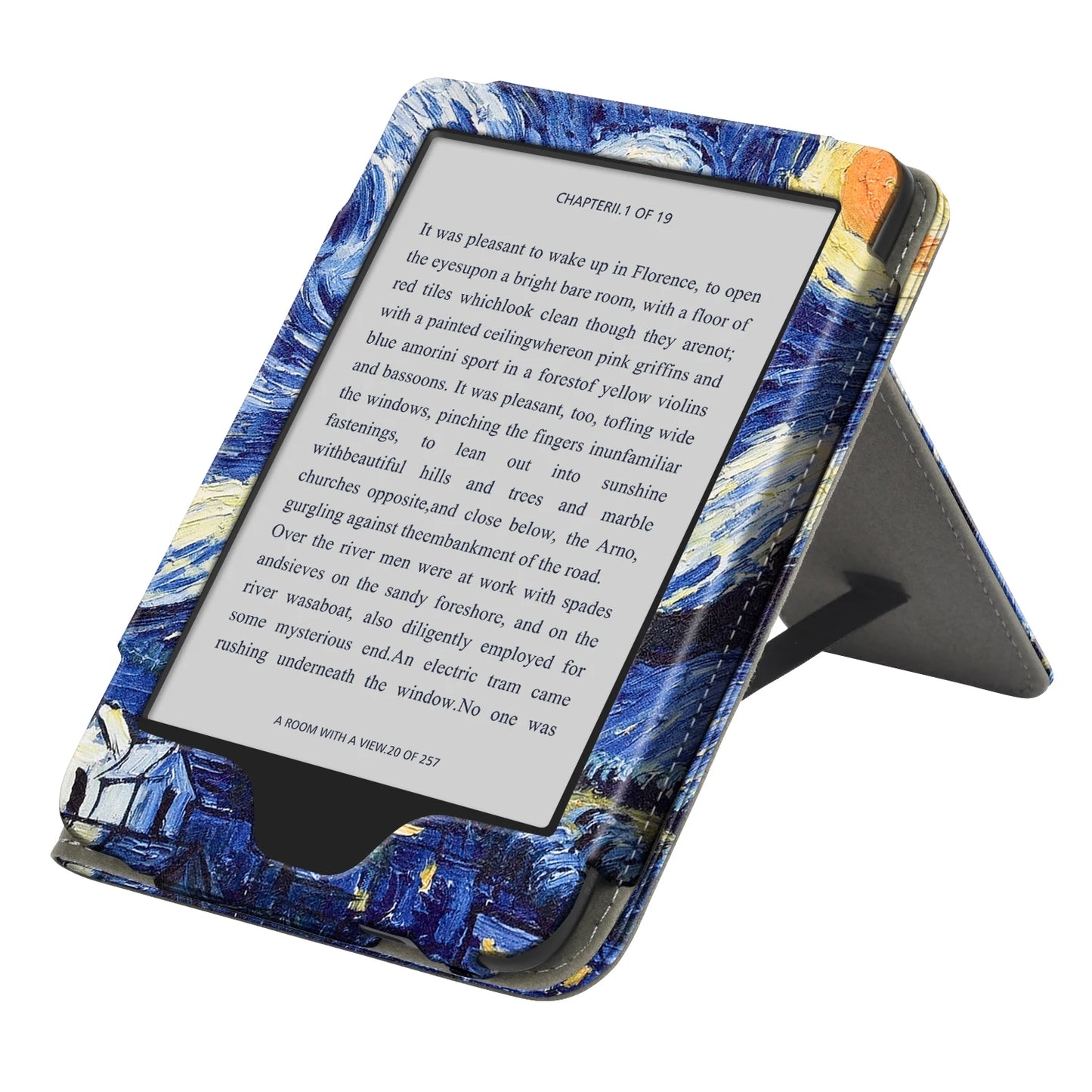 For Kobo Clara BW / Colour/ 2E Case with Hand Strap Stand Holder Card Slot 6 inch Leather Cover Ebook N365 N367 2024 N506 Funda