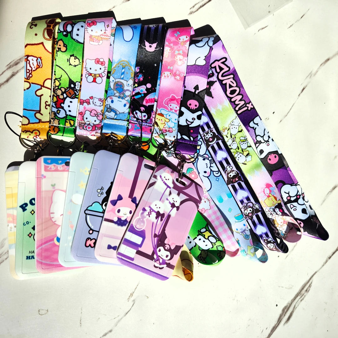 Wholesale Anime Movie  Lanyard For Keys Chain Credit Card Cover Pass Mobile Phone Charm Straps ID Badge Holder Key Accessories