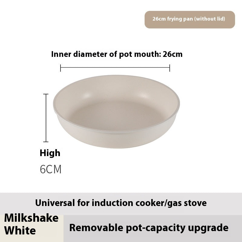 Removable Non-stick Cookware Suit Medical Stone Pan Milk Pot